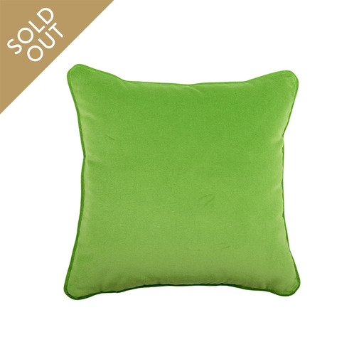 Luxurious cushion square Carrè in solid color velvet