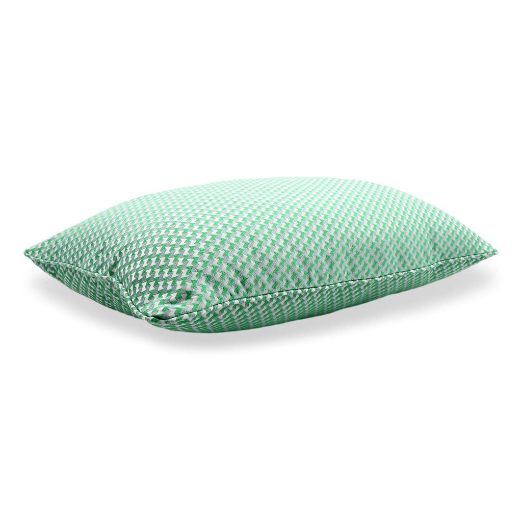 Luxurious cushion rectangular Longue in multicolor/pattern fabric