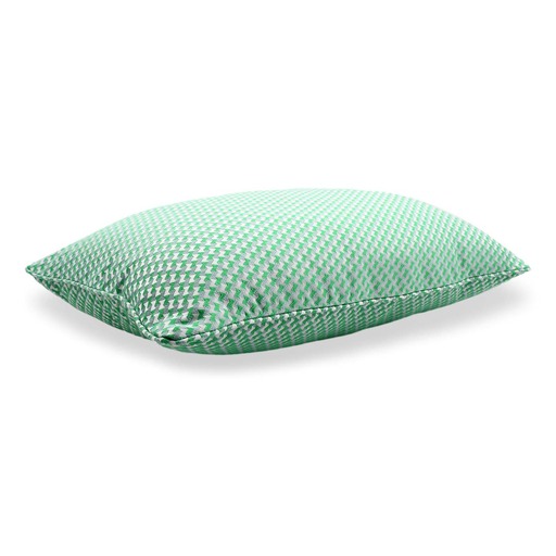 Luxurious cushion rectangular Longue in multicolor/pattern fabric