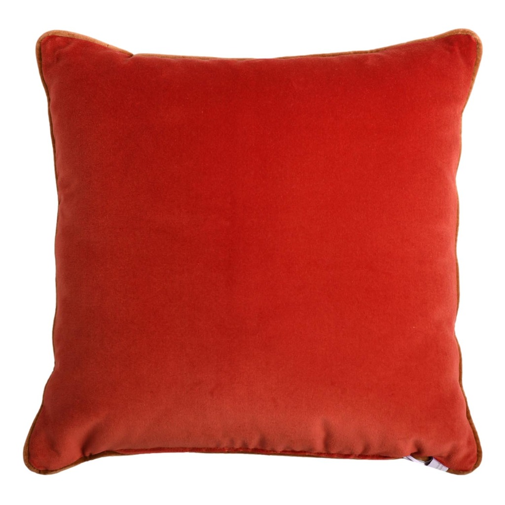 Luxurious cushion square Carrè Stripe in geometric fabric