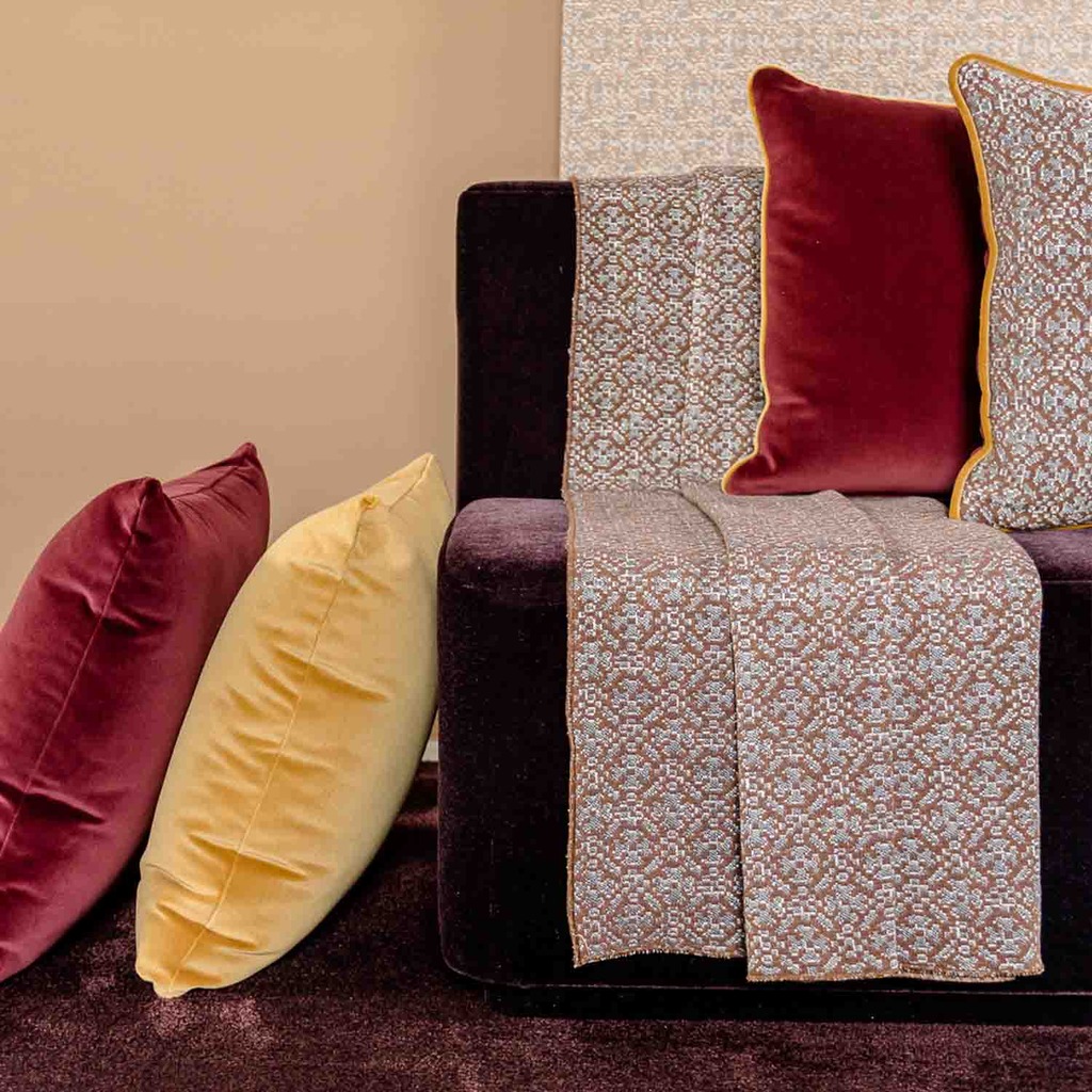 Plaid in designer fabric