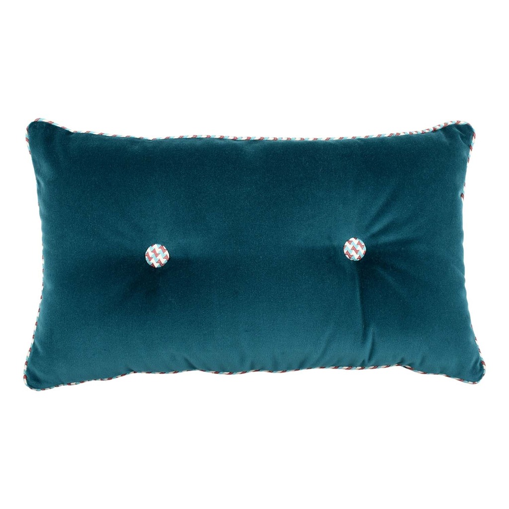 Luxurious cushion rectangular Extra in solid velvet
