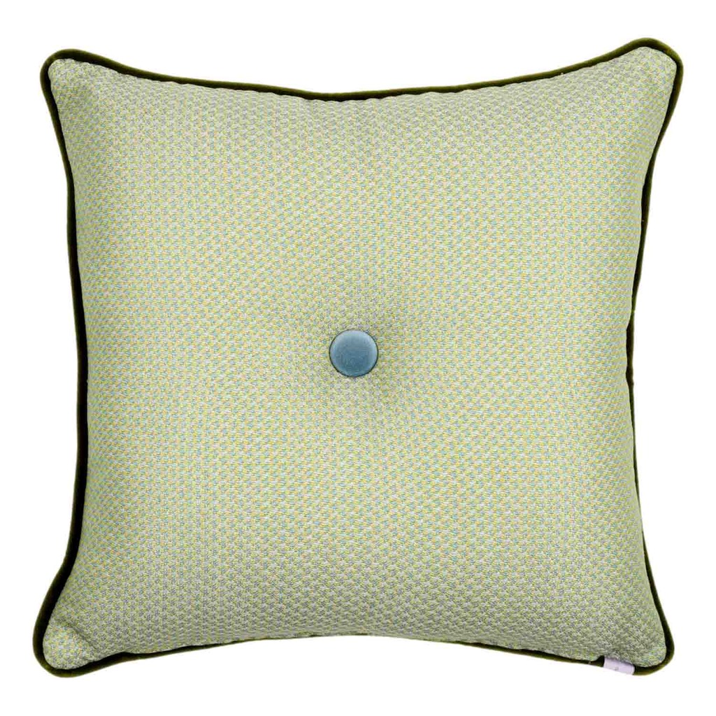 Luxurious cushion square Carrè in stripes fabric