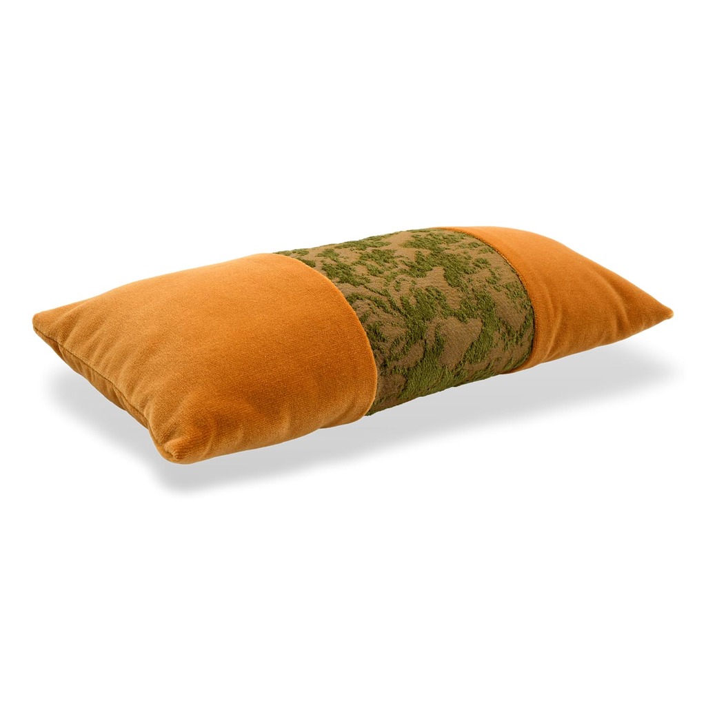 Luxurious cushion rectangular Degradè in multicolor/pattern fabric