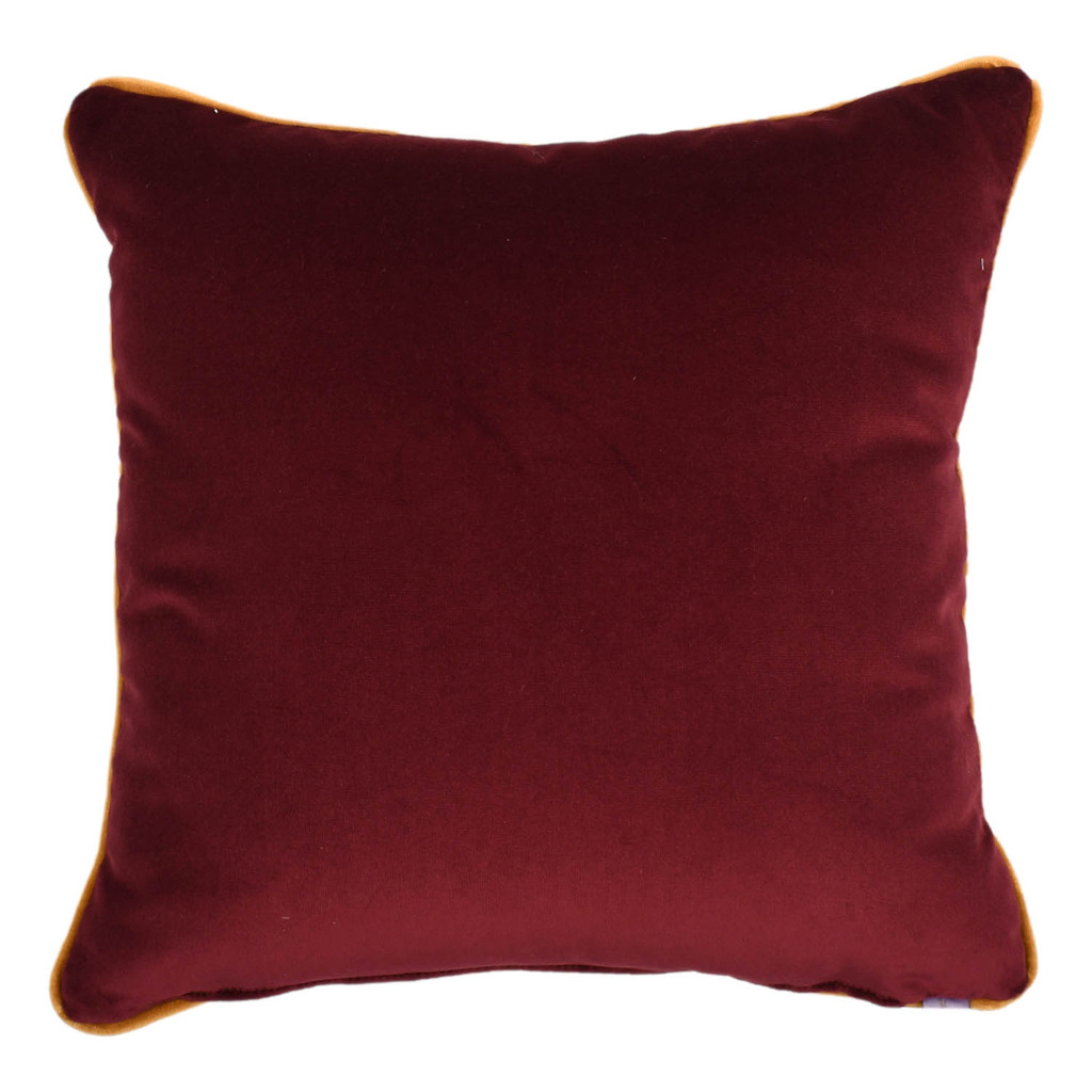 Luxurious cushion square Carrè in geometric fabric