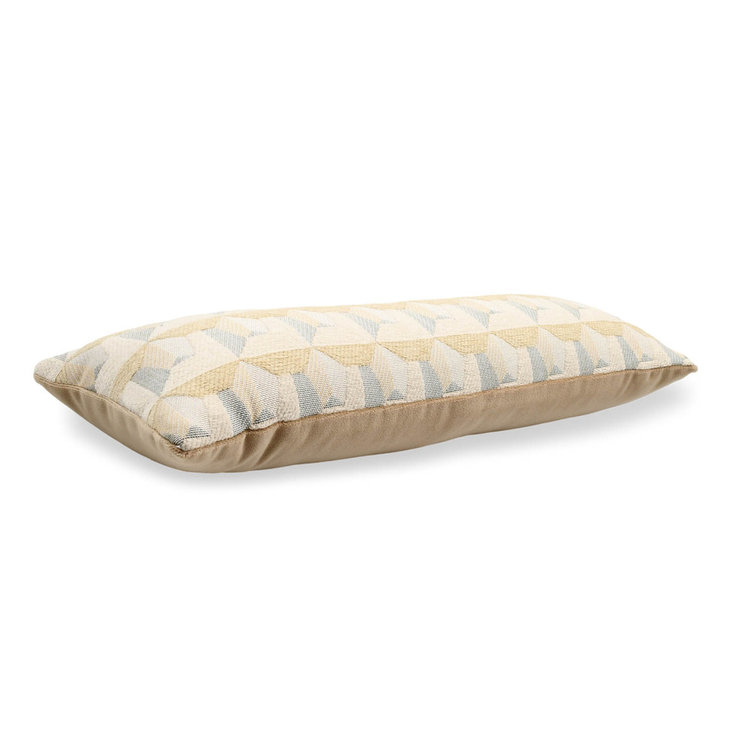Luxurious cushion rectangular Longue in geometric fabric
