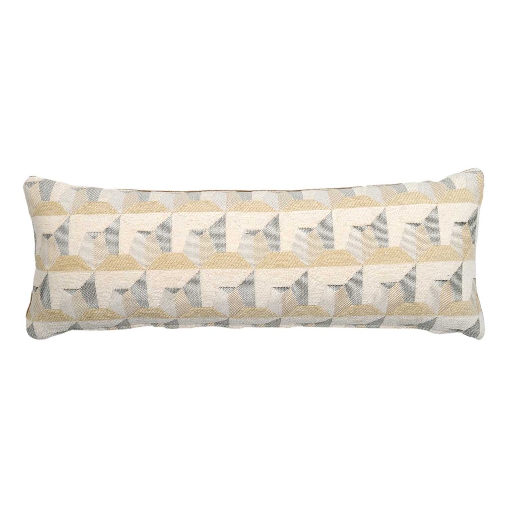 Luxurious cushion rectangular Longue in geometric fabric