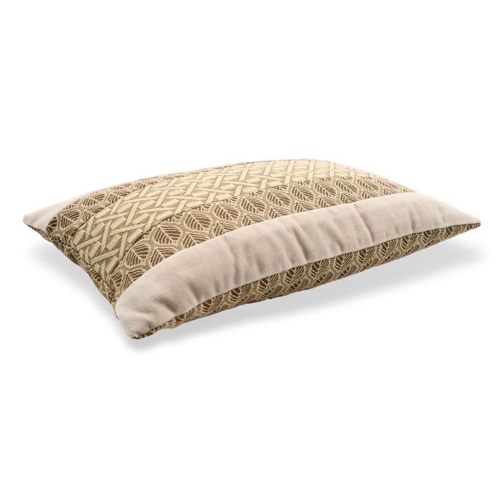 Luxurious cushion rectangular Elle in multicolor/pattern fabric