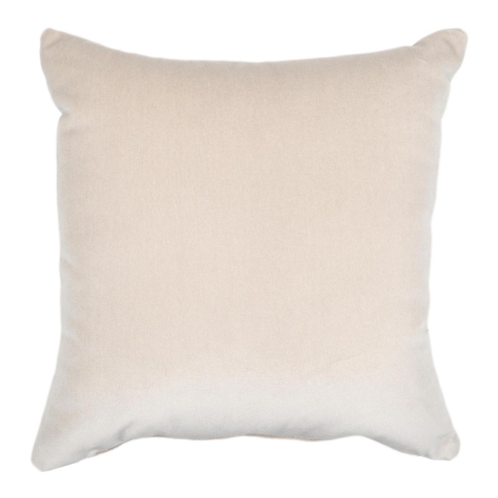 Luxurious cushion square Carrè in solid color velvet