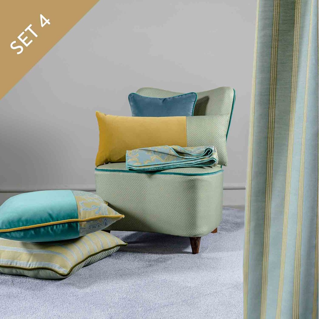 Luxurious Cushions' Set in designer fabric