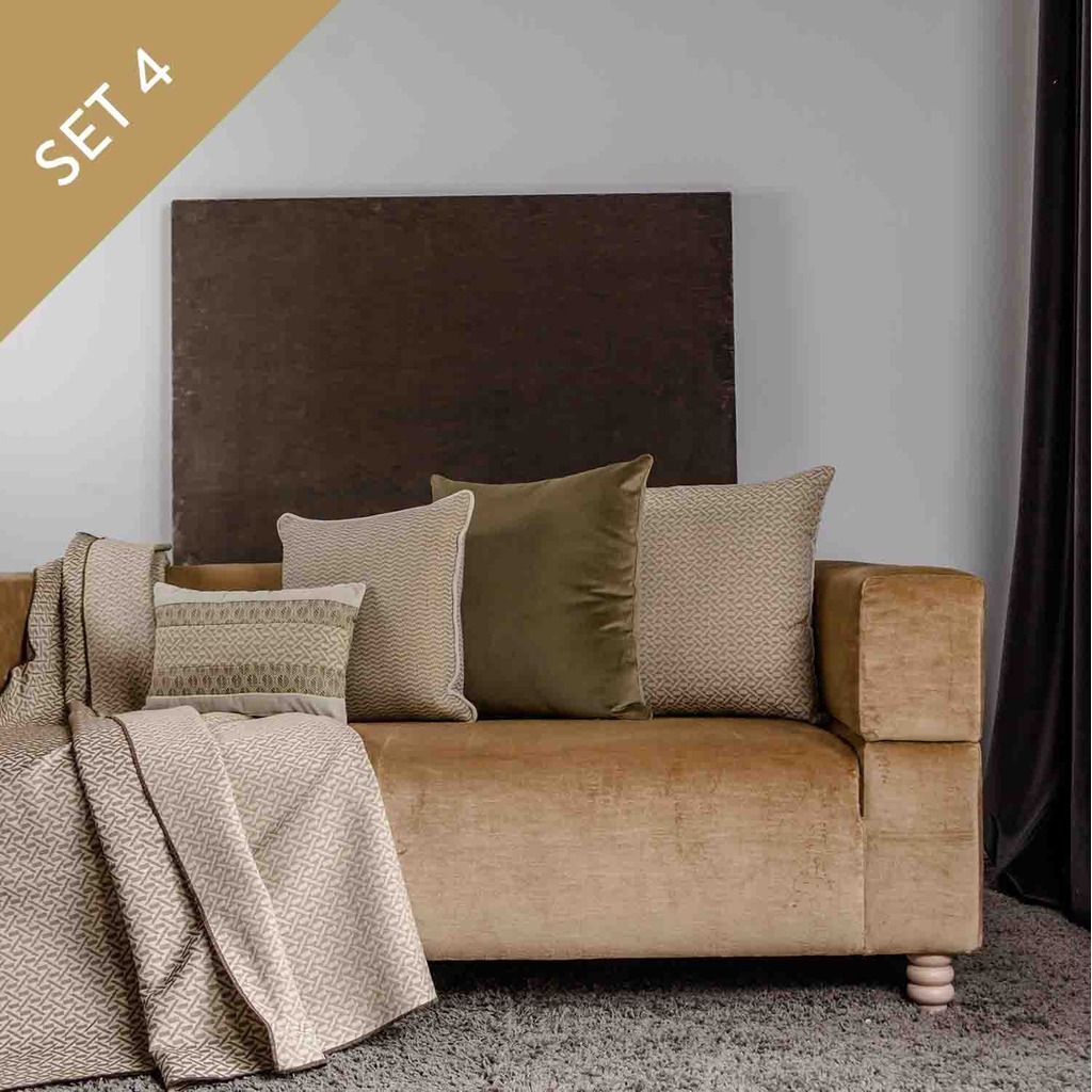 Luxurious Cushions' Set in designer fabric