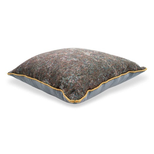 Luxurious cushion square Carrè in multicolor/pattern fabric