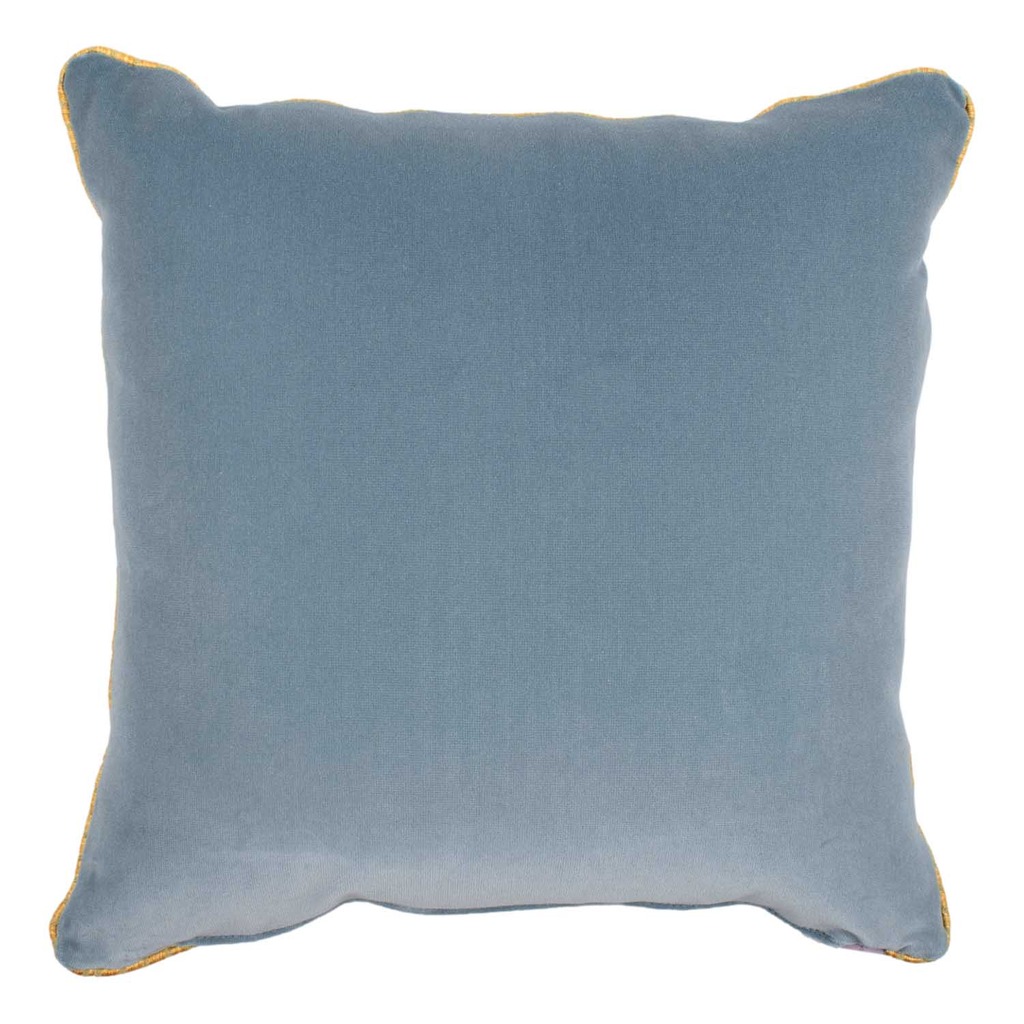 Luxurious cushion square Carrè in multicolor/pattern fabric