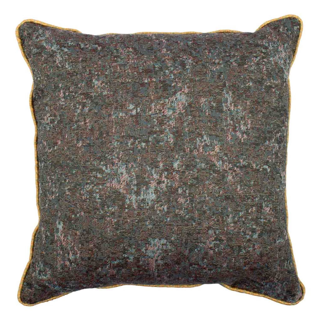 Luxurious cushion square Carrè in multicolor/pattern fabric