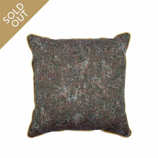 Luxurious cushion square Carrè in multicolor/pattern fabric