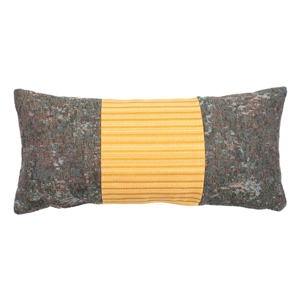 Luxurious cushion rectangular Degradè in multicolor/pattern fabric