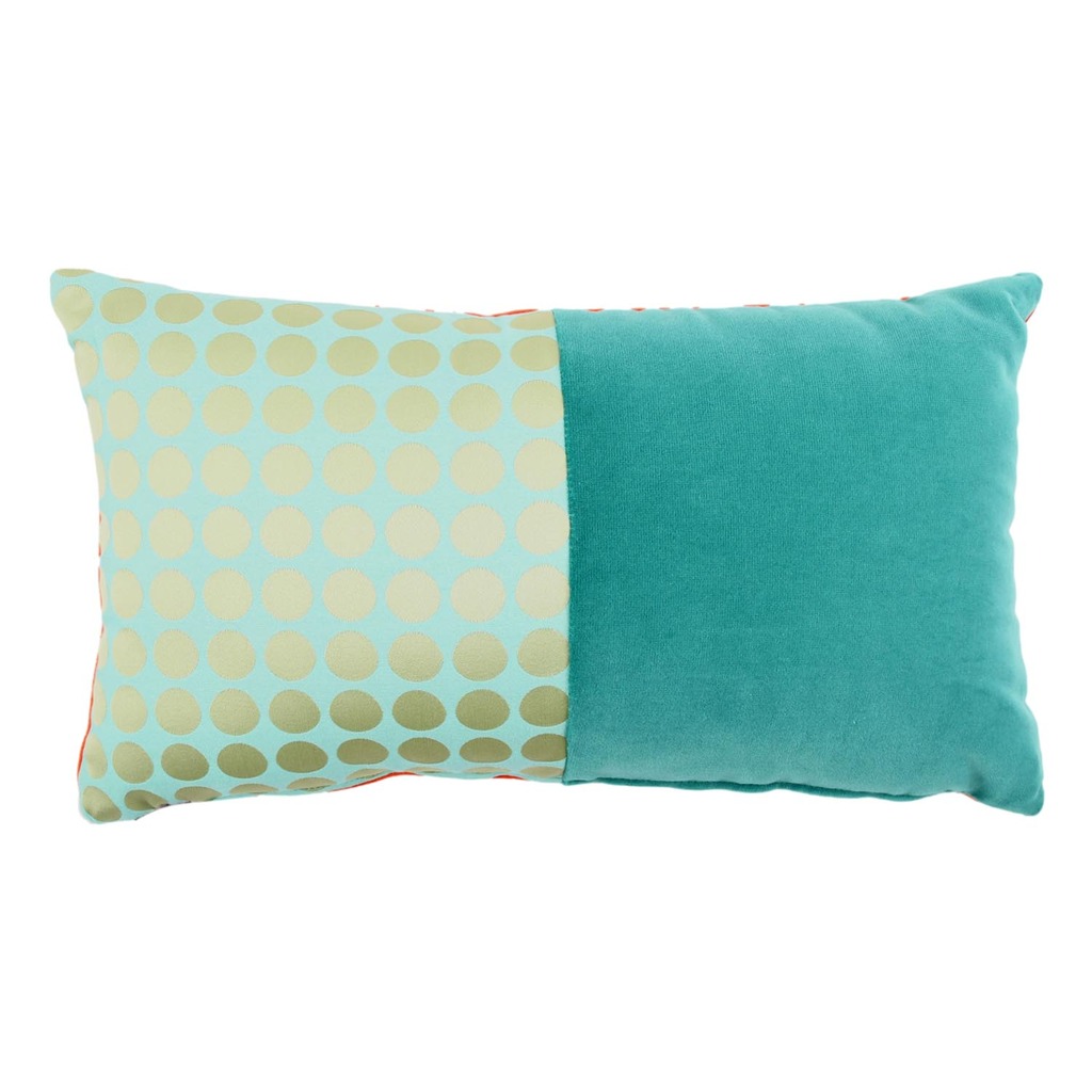 Luxurious cushion rectangular Bis in multicolor/pattern fabric