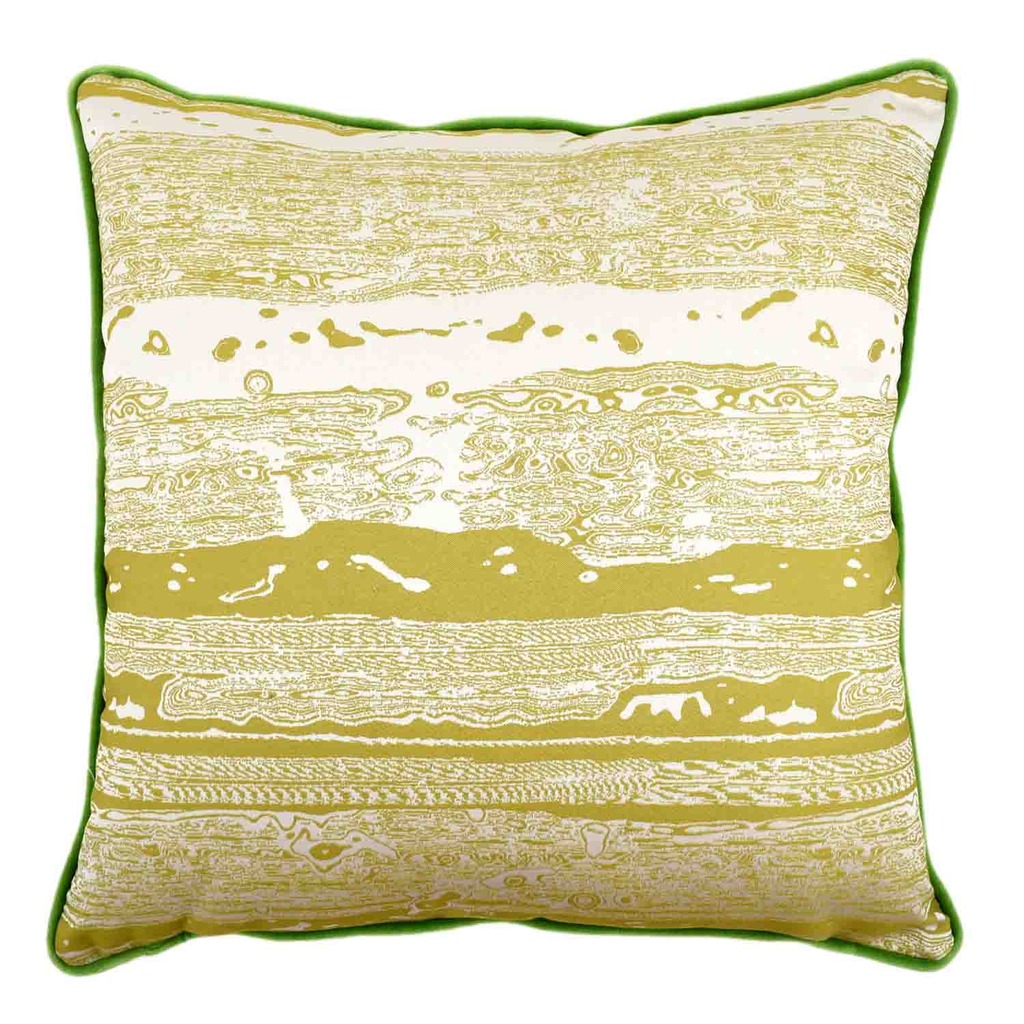 Luxurious cushion square Carrè in multicolor/pattern fabric