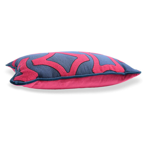 Luxurious cushion rectangular Longue in multicolor/pattern fabric