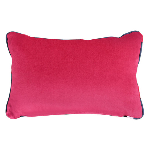 Luxurious cushion rectangular Longue in solid color velvet