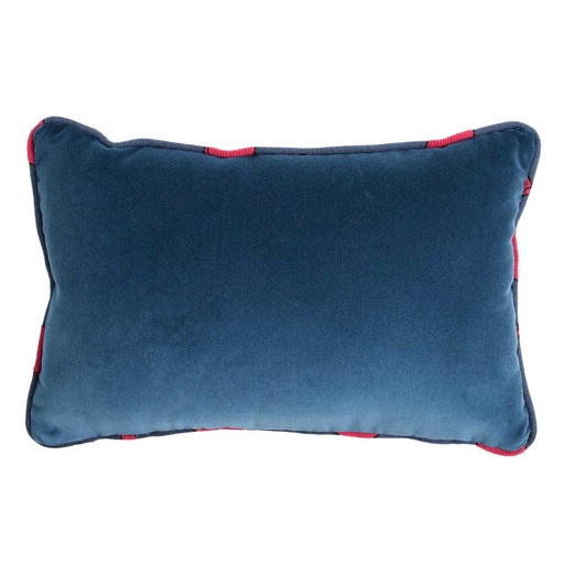 Luxurious cushion rectangular Longue in solid color velvet