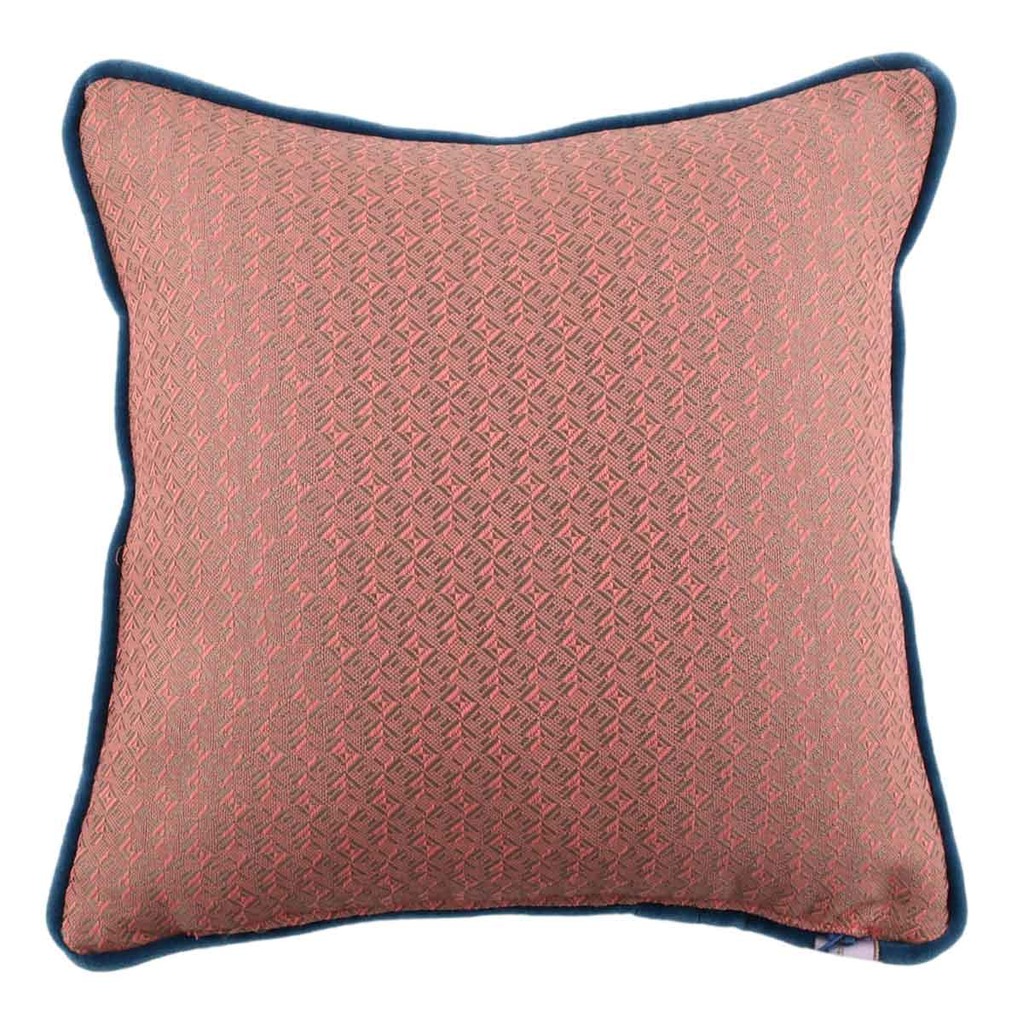 Luxurious cushion square Carrè in false unit fabric