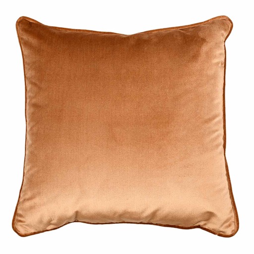 Luxurious cushion square Carrè in solid color velvet