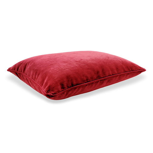 Luxurious cushion rectangular Longue in solid color velvet
