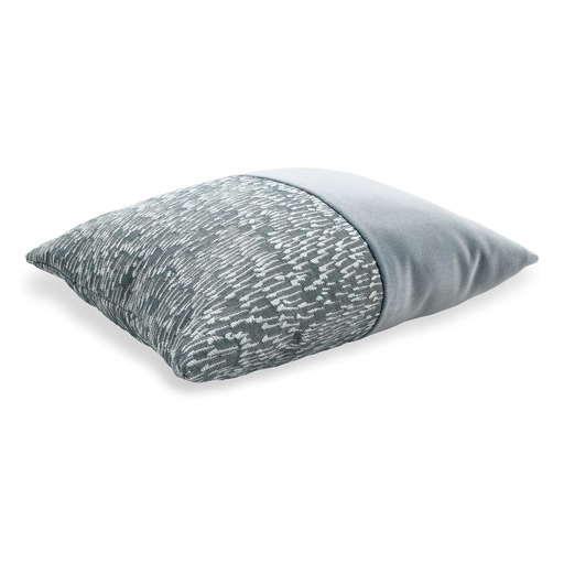 Luxurious cushion square Carrè Bis in false unit fabric