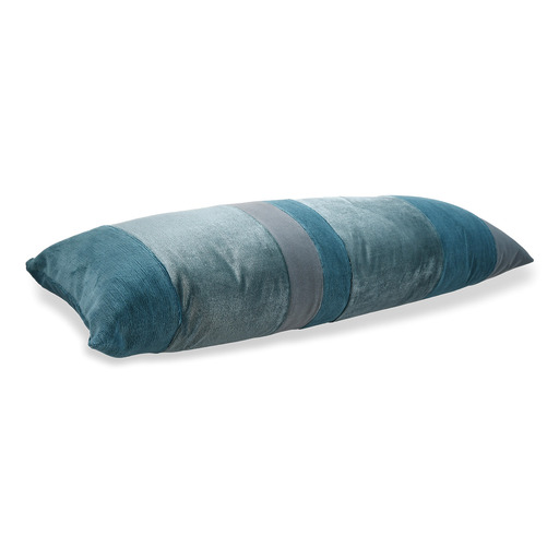 Luxurious cushion rectangular Baguette in solid color velvet