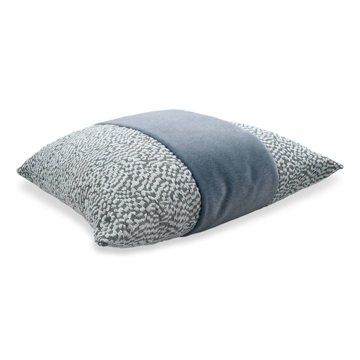 Luxurious cushion square Carrè Degradè in false unit fabric