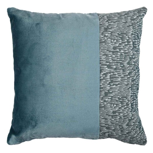 Luxurious cushion square Carrè Stripe in false unit fabric