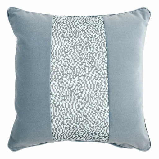 Luxurious cushion square Carrè Three in false unit fabric