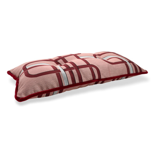 Luxurious cushion rectangular Extra in multicolor/pattern fabric