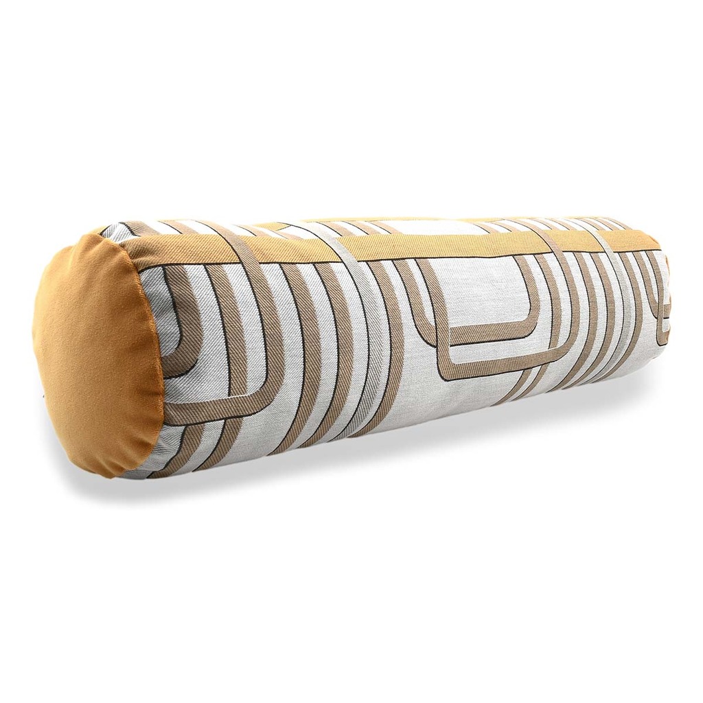 Luxurious cushion roll Rullo in multicolor/pattern fabric