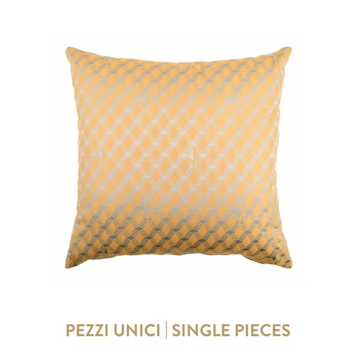 Luxurious cushion square Carrè in multicolor/pattern fabric