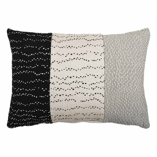 Luxurious cushion rectangular Degradè in false unit fabric