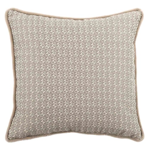Luxurious cushion square Carrè in false unit fabric