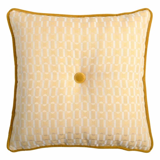 Luxurious cushion square Carrè in geometric fabric