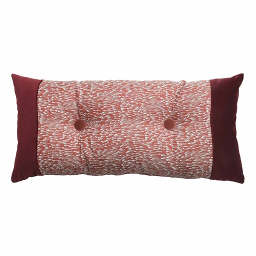 Luxurious cushion rectangular Zeta in false unit fabric