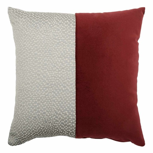 Luxurious cushion square Carrè Bis in false unit fabric