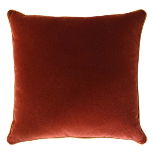 Luxurious cushion square Carrè in solid color velvet