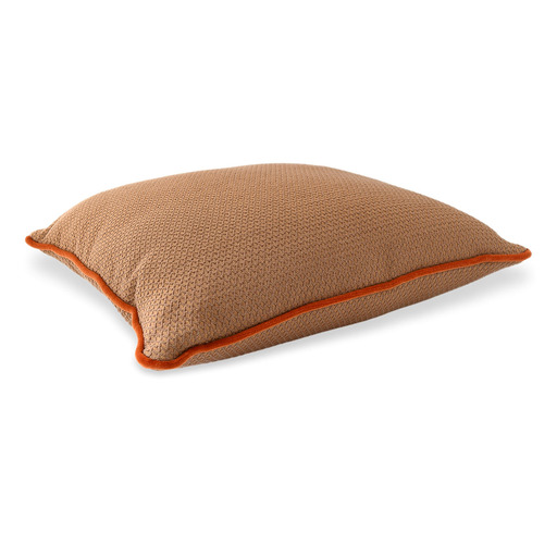 Luxurious cushion square Carrè in geometric fabric
