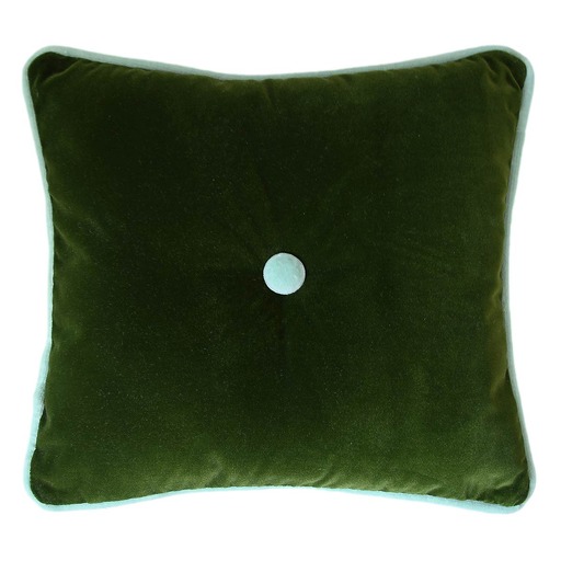 Luxurious cushion square Carrè in solid color velvet