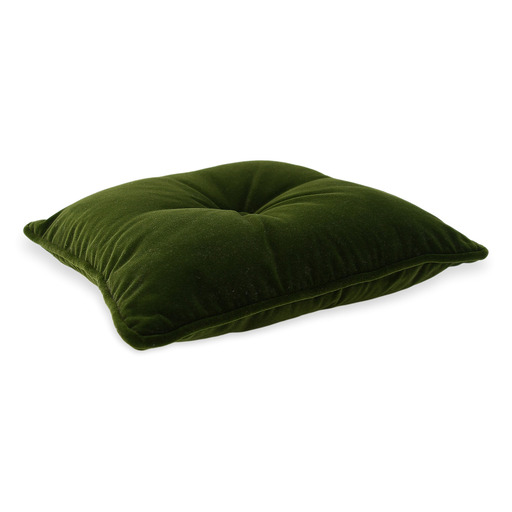 Luxurious cushion square Carrè in solid color velvet