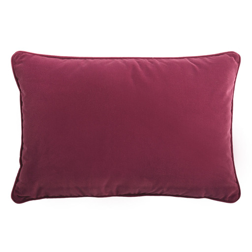 Luxurious cushion rectangular Longue in solid color velvet
