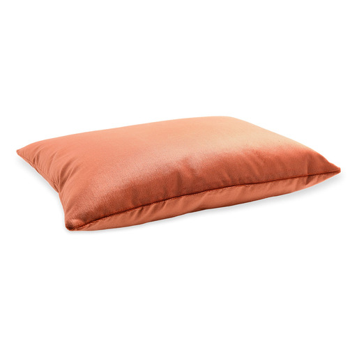 Luxurious cushion rectangular Longue in solid color velvet