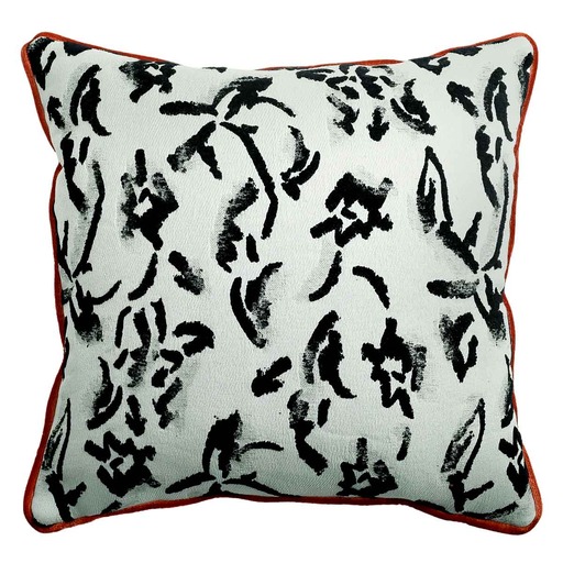 Luxurious cushion square Carrè in multicolor/pattern fabric