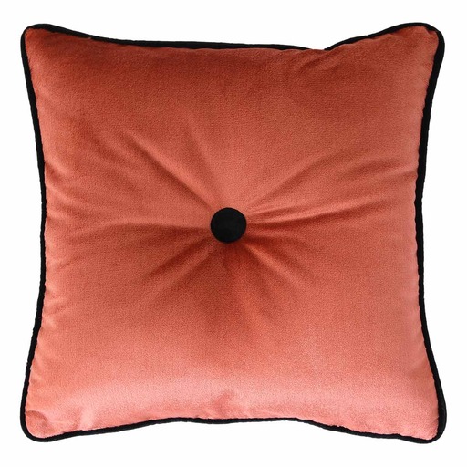 Luxurious cushion square Carrè in solid color velvet