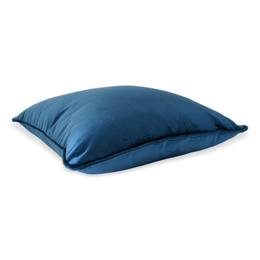 Luxurious cushion square Carrè in solid color velvet